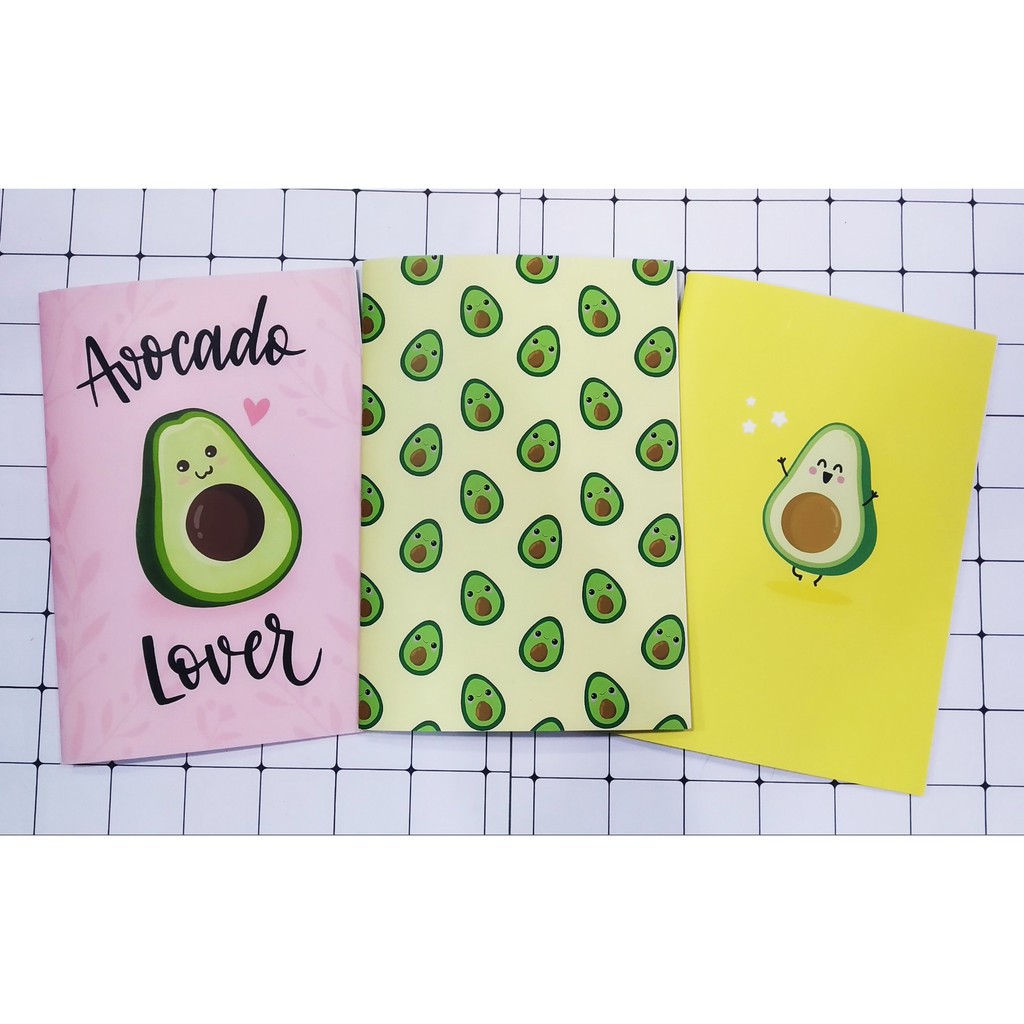 vở quả bơ ô ly S6I3 60 trang A5 vở ôly avocado thời trang dễ thương