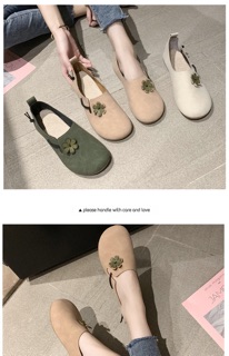 (Order) Giày búp bê nữ Ulzzang 2020 hoa