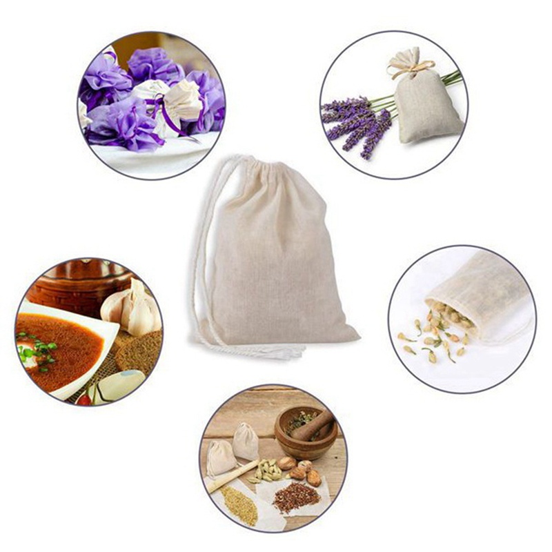 Set 150 Túi Cotton Có Dây Rút (4 x 3 Inch)