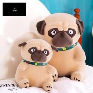 Gấu Bông, Gấu Ôm Chó Pug Mặt Xệ Ngộ Nghĩnh - Hàng Chất Lượng Cao - Xuonggaubong123