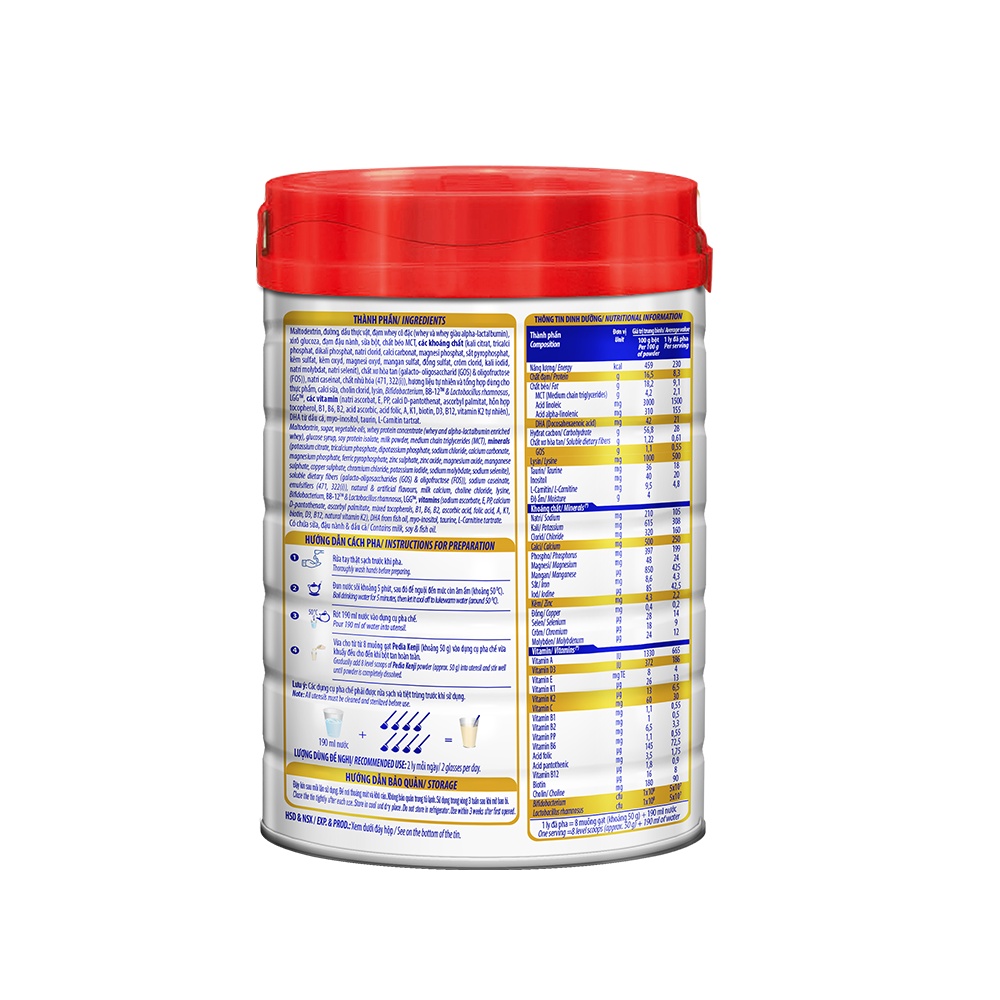 Sữa bột Vinamilk Pedia kenji 2+ 850gram