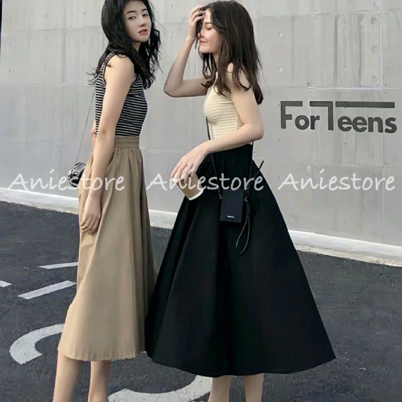 💃 Chân Váy Xòe Kaki Dáng Hàn 3 Màu (kèm ảnh thật)