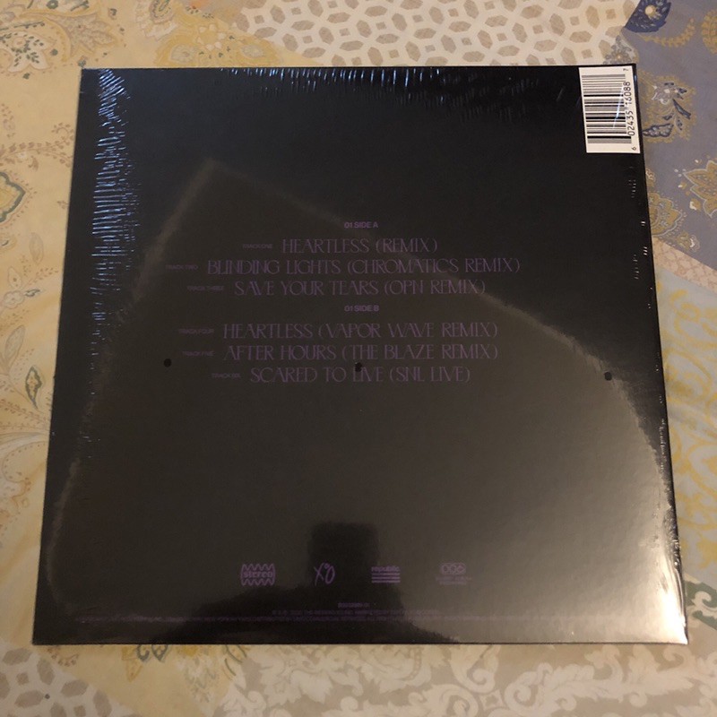 The Weeknd - After Hours (Remixes) [Vinyl / LP / RSD Black Friday 2020] CÓ SẴN