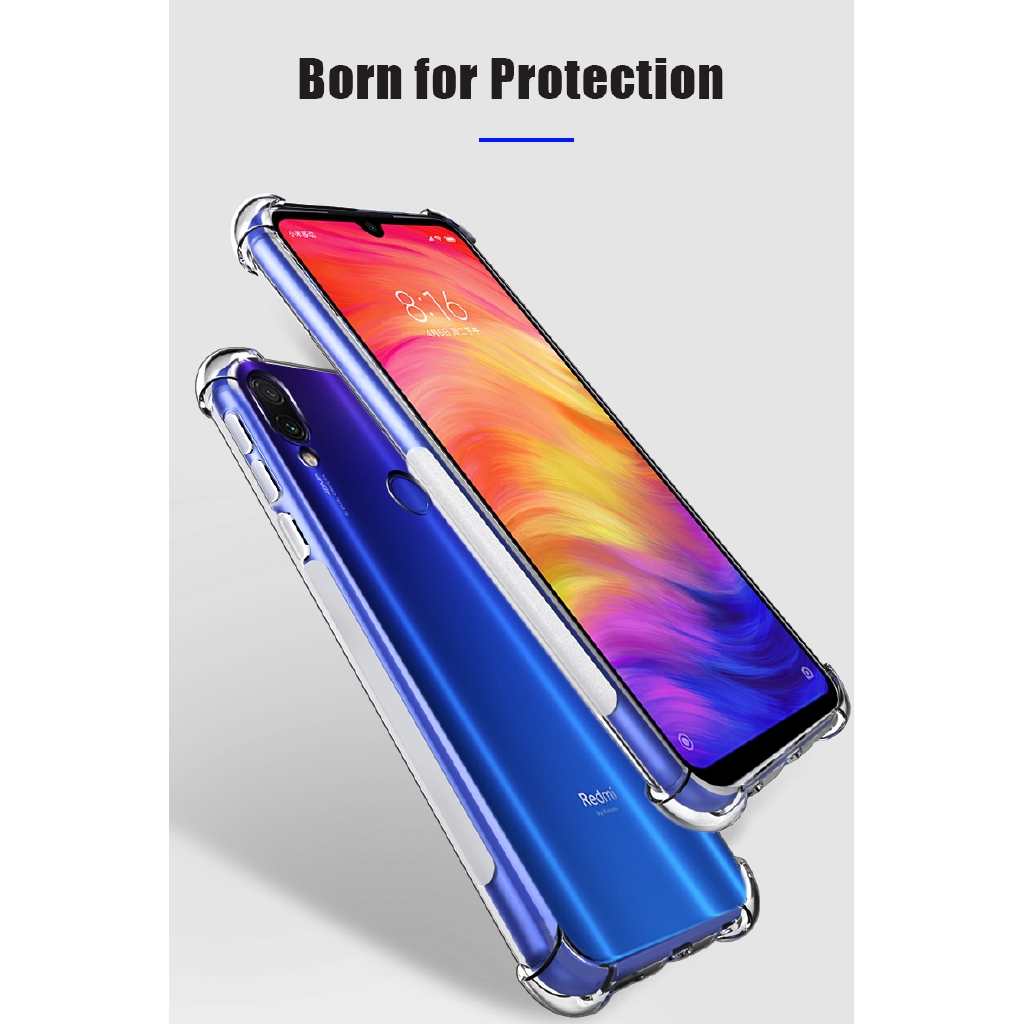 Ốp điện thoại trong suốt chống sốc cho Xiaomi Mi 9/9SE 8/8SE A2 Lite Redmi Note 6 6A S2/Y2 5 5P 5A Note 6 7