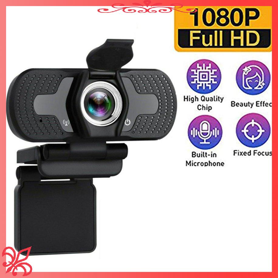 Webcam máy tính FullHD 1080p có Mic rõ nét - Thu hình cho máy tính, pc, TV, để bàn - Rõ nét