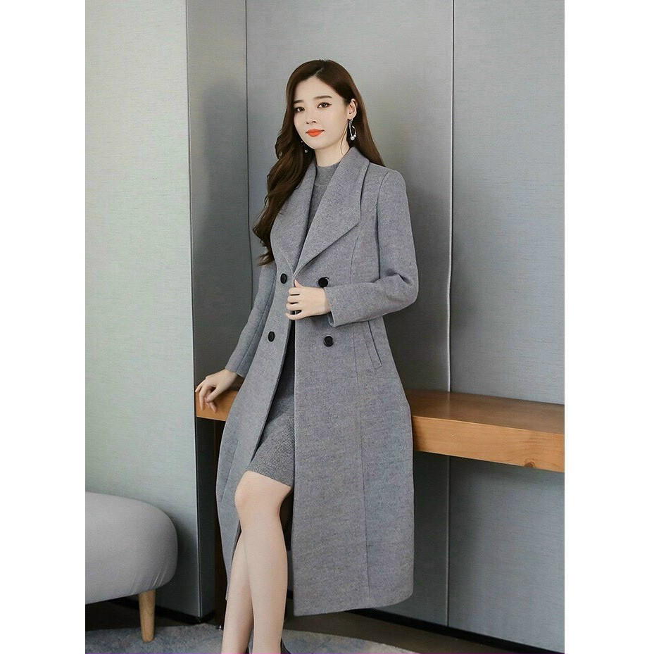 ÁO KHOÁC DẠ FORM DÀI CỰC SANG - CV440617