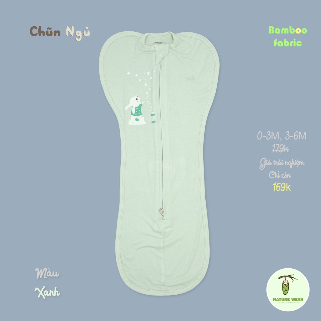(0-6M) Chũn nhộng ngủ sơ sinh cho bé Nature Wear NW208 (katydang)
