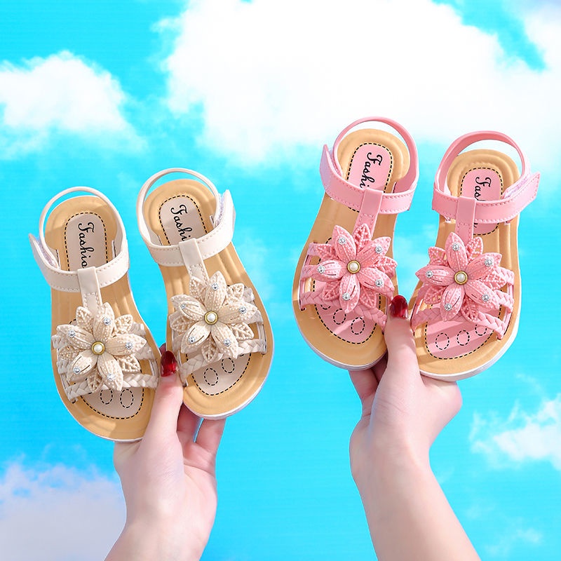 Xăng đan Công Chúa Đế Mềm Chống Trượt Thời Trang Mùa Hè Cho Bé Gái 2022