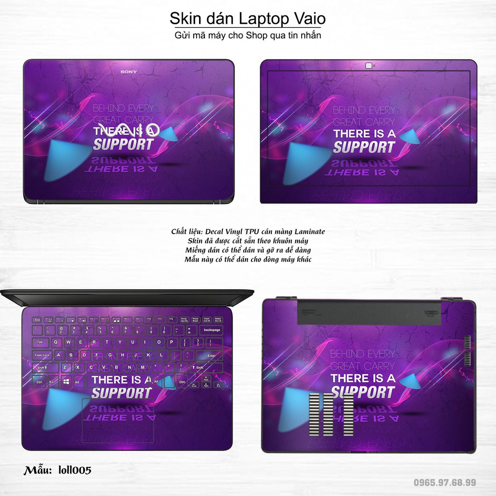 Skin dán Laptop Sony Vaio in hình Liên Minh Huyền Thoại (inbox mã máy cho Shop)