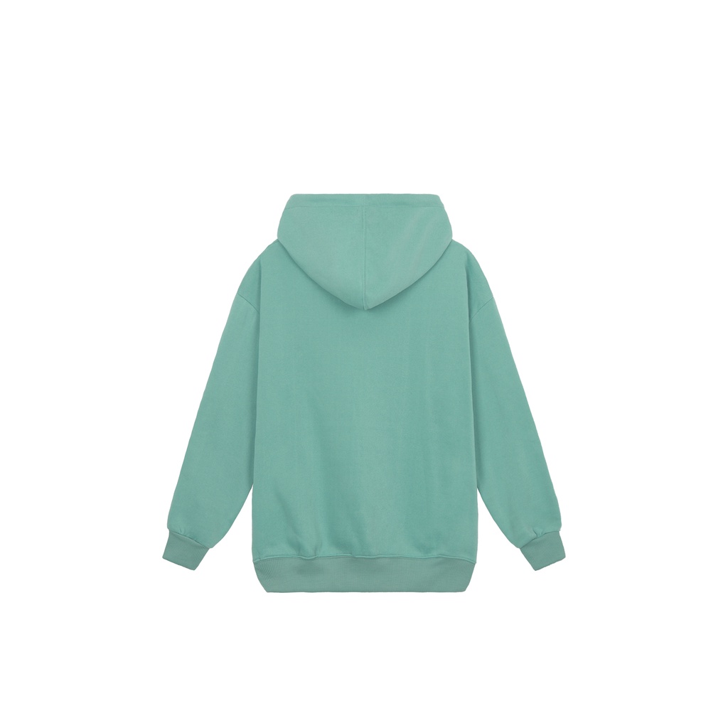 Áo Hoodie Thêu Logo Champion Sắc Nét Phía Trước Chất Vải Nỉ Bông Cotton Form Rộng Rãi Unisex Nam Nữ Màu Xanh Mint