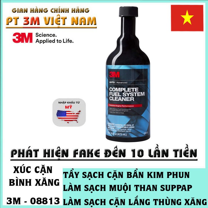 Xúc cặn bình xăng – 3M complete fuel system cleaner 08813