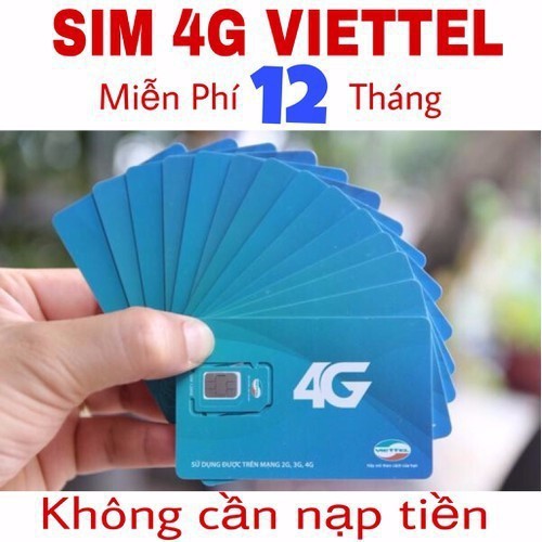 Sim 4G Viettel có sẵn tài khoản 500k có thể đăng ký gói D500 DC500 sử dụng trọn năm