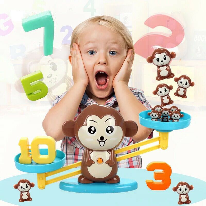 2022 Monkey Balance COOL MATH GAME for Girls&amp;Boys Fun Educational Kids Toy INTERACTIVE LEARNING
