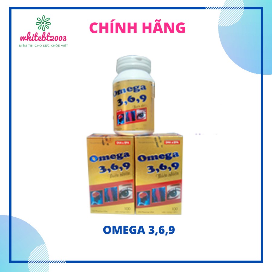Viên uống Omega 3, 6, 9 thiên nhiên: bổ não, tăng trí nhớ, sáng mắt