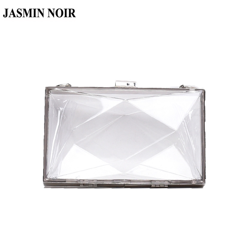 Túi Đeo Vai JASMIN NOIR Dáng Vuông Nhỏ Trong Suốt Cho Nữ