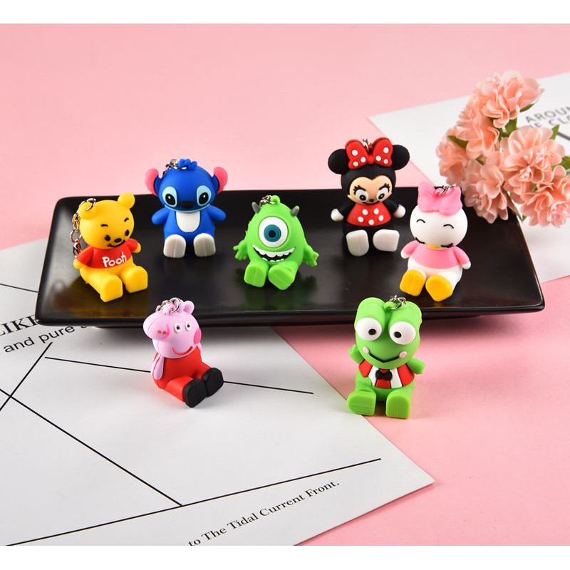 Sỉ 10 Móc chìa khóa hoạt hình 3D