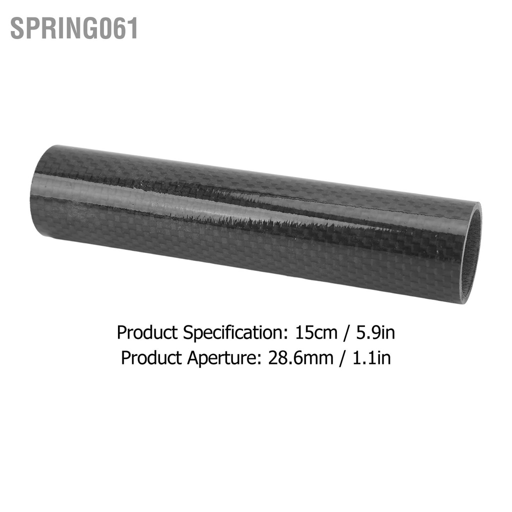 Spring061 15 cm 28 6 mm Máy rửa xe đạp phía trước bóng 3K sợi carbon Tai nghe bộ đệm cho đường