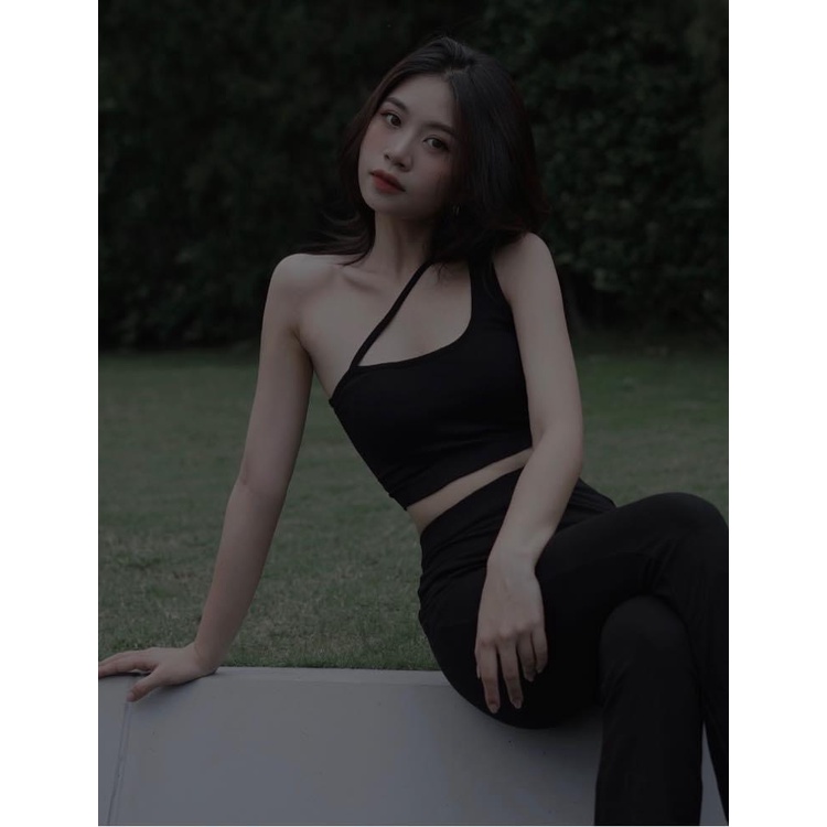 Áo Bra thun gân dây chéo KRYSTAL NKB001
