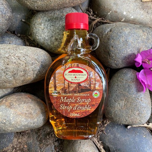 [Mã GROSALE2703 giảm 8% đơn 250K] SI RÔ HỮU CƠ LÁ PHONG - ORGANIC MAPLE SYRUP 250ml - echo mountain maple