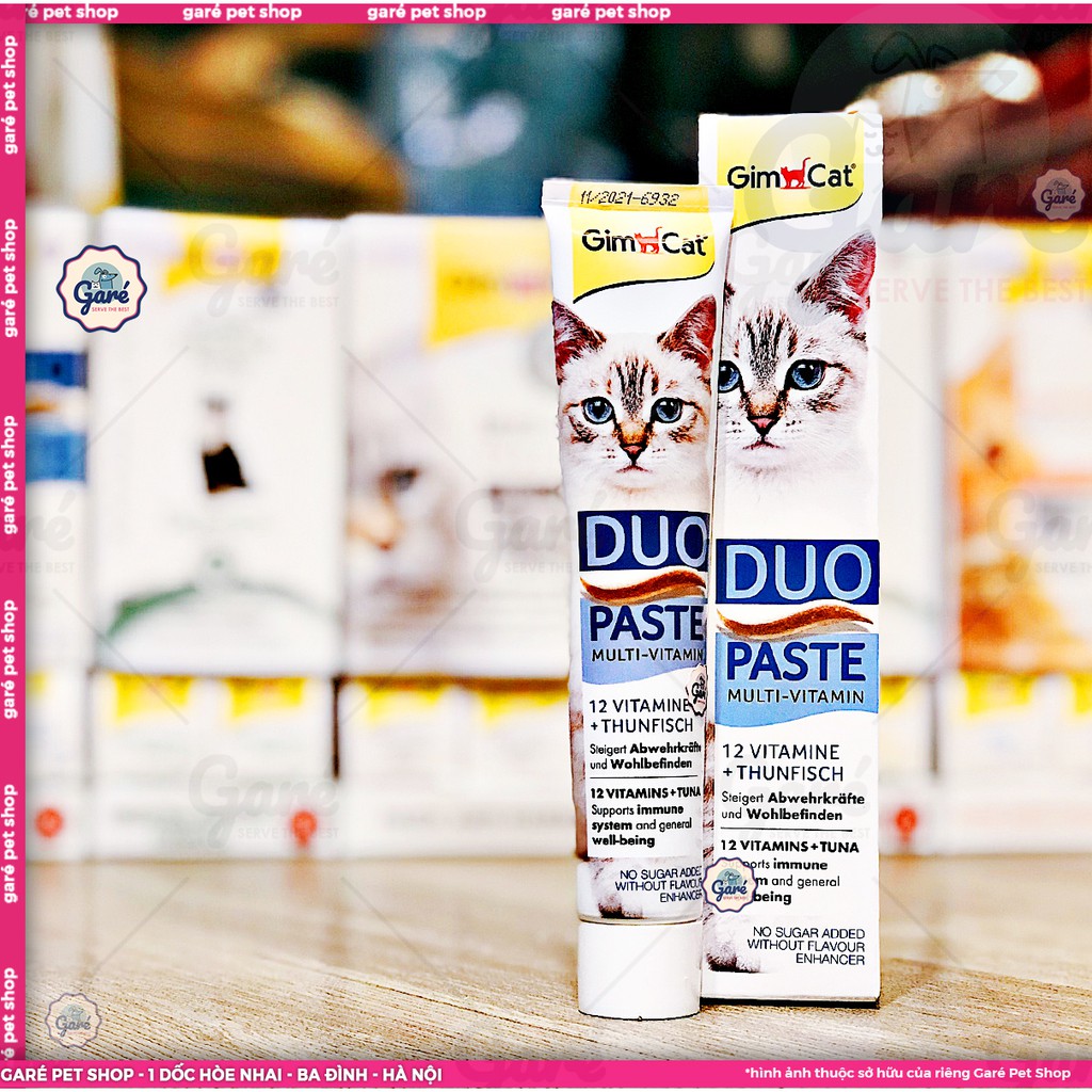 Gel dinh dưỡng Gimcat bổ sung 12 loại Vitamin cho Mèo - GimCat Dou Paste Multi Vitamin (50g) Garé Pet Shop