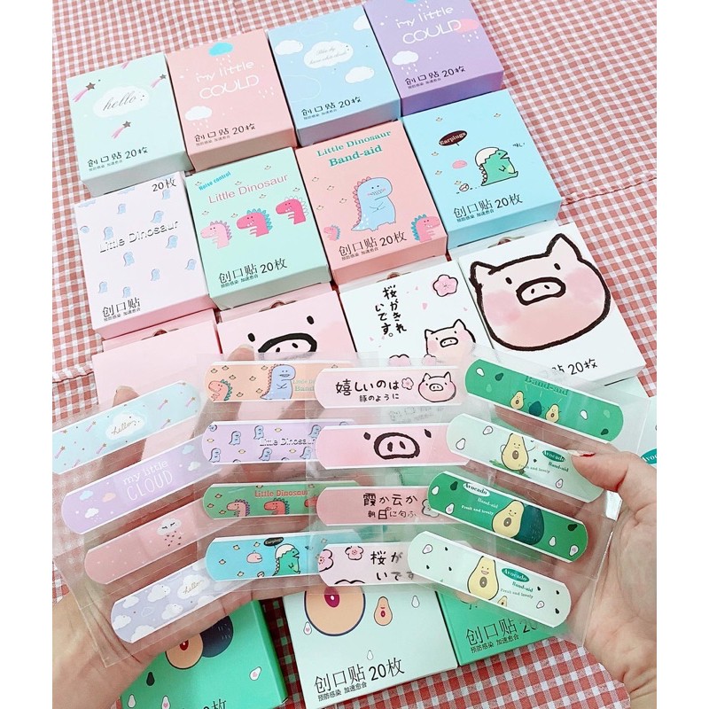 Set 20 băng dán cá nhân dễ thương
