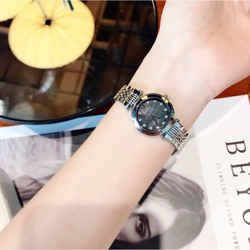 Đồng hồ nữ dây thép Bulova diamond 96P169