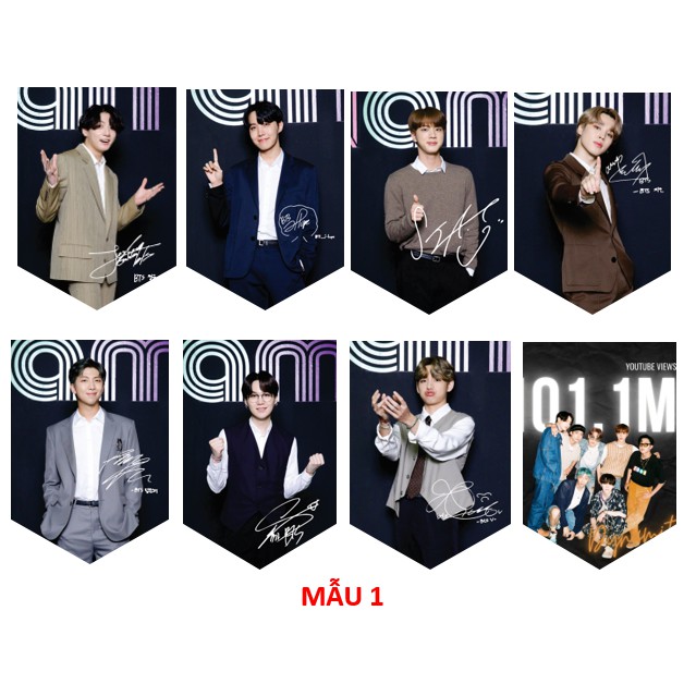 Cờ treo BTS mẫu mới nhất sale chỉ 10k/bộ