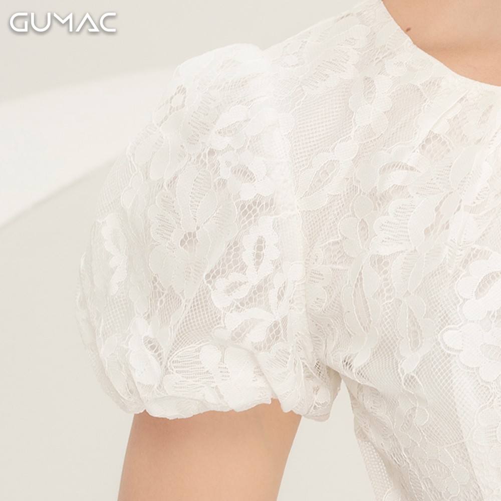 Đầm ren cổ xếp nếp DA915 GUMAC | BigBuy360 - bigbuy360.vn