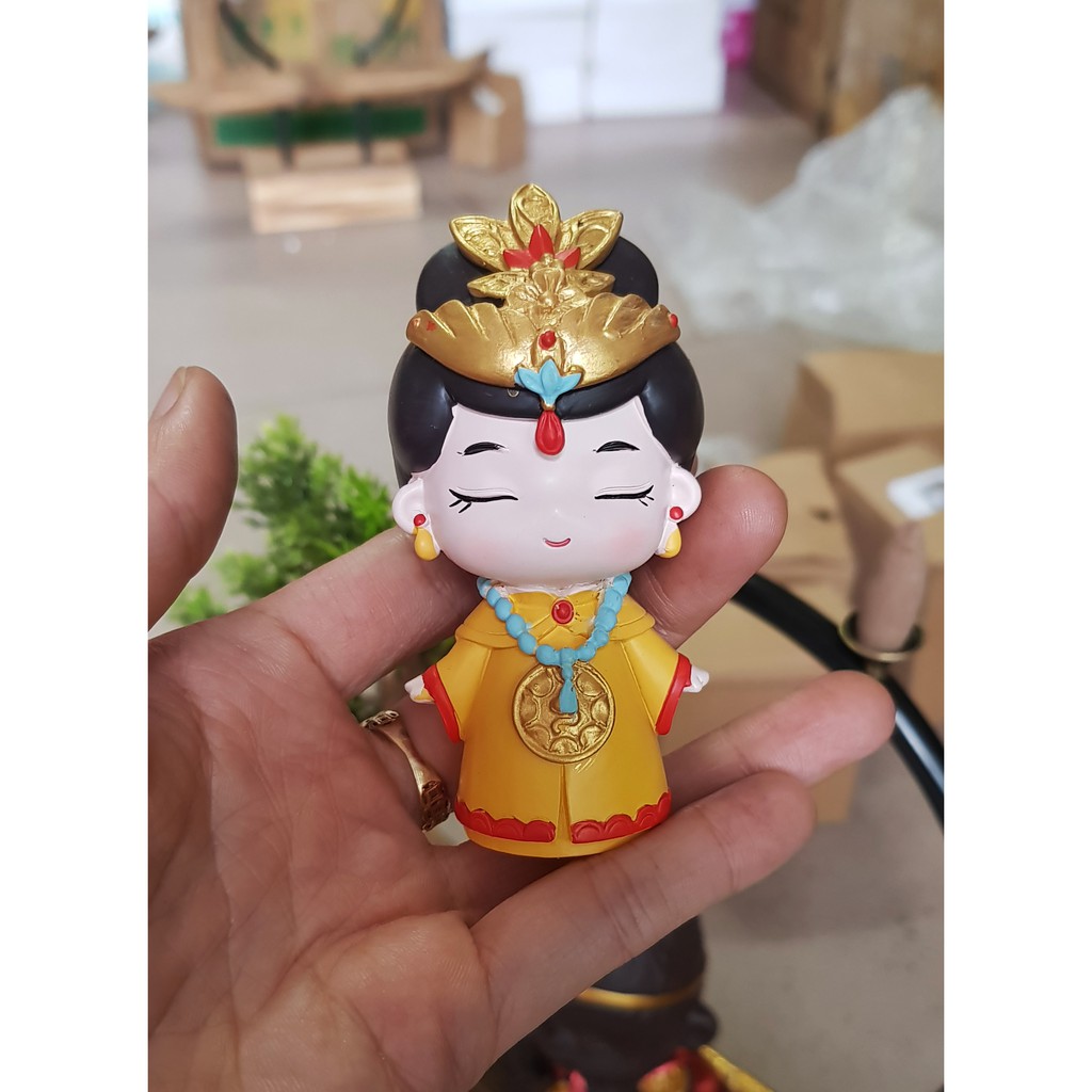 Bộ 02 tượng Vua - Hậu chibi