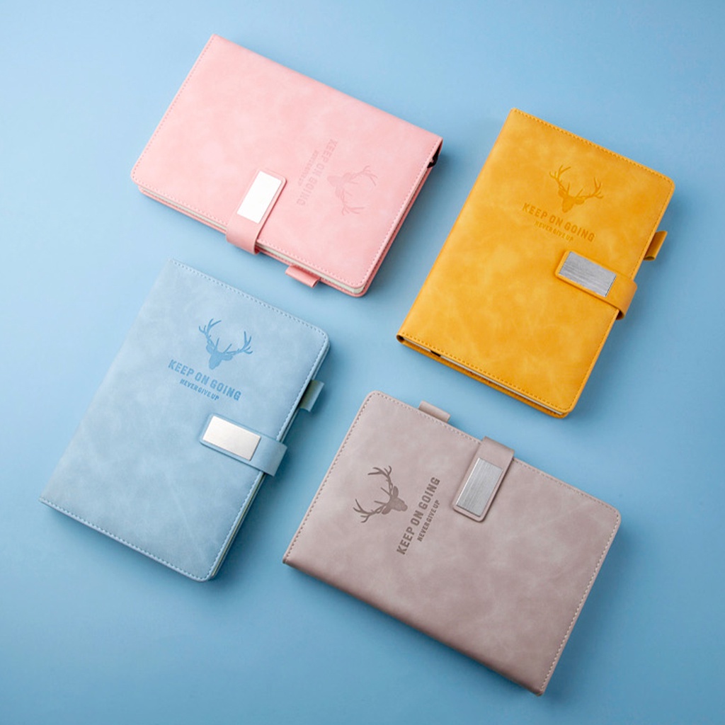 Sổ Tay Bìa Da Mềm Thiết Kế Đơn Giản Tiện Dụng Cho Học Sinh/ Văn Phòng