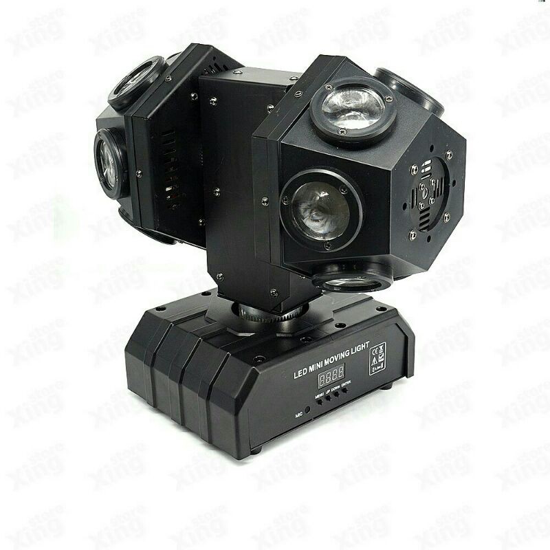 Đèn moving 12 mắt 2 đầu laser