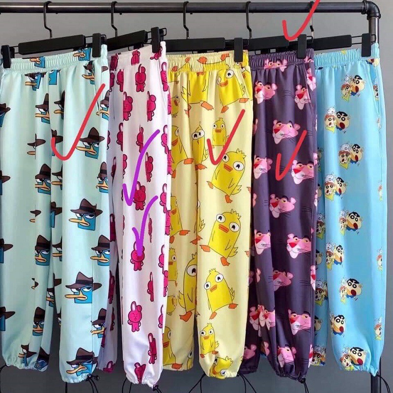 [ Mã FAMAYWA giảm 10K đơn 50K] Quần CarToon HOẠT HÌNH ULZZANG Rút Gấu Họa Tiết Thú Unisex - VIET_STAR | BigBuy360 - bigbuy360.vn