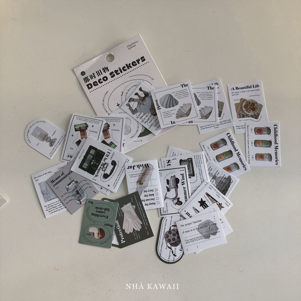 Sticker Modern Life Nhà Kawaii trang trí bullet journal