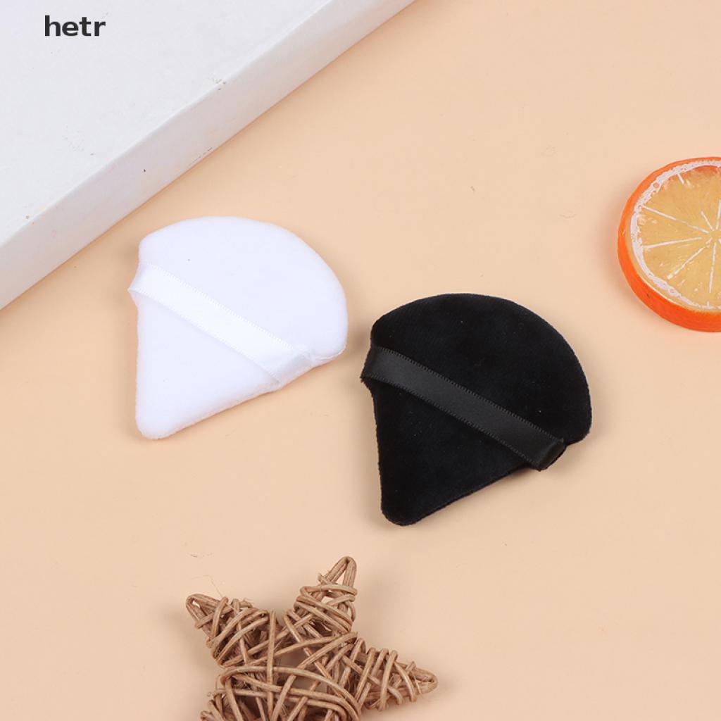 (Hàng Mới Về) Set 2 Mút Trang Điểm Hình Tam Giác Bằng Nhung Mini Hetr