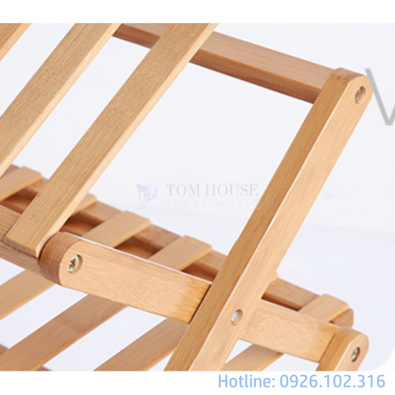 ⚡[CAO CẤP]⚡ Kệ Để Giày Dép Nhiều Tầng Gỗ Tre, Gấp Xếp Gọn Nhẹ, Không Cần Lắp Ráp ⭐