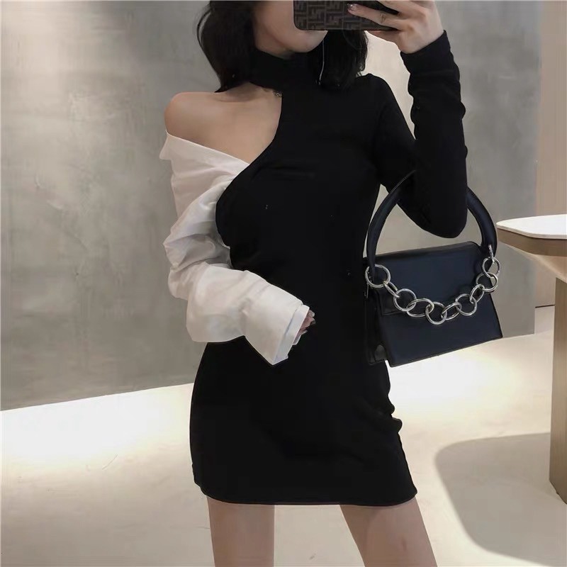 [ORDER] VÁY MIX TAY ÁO SƠ MI ULZZANG | BigBuy360 - bigbuy360.vn