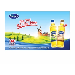 dầu ăn simply đậu nành 1L