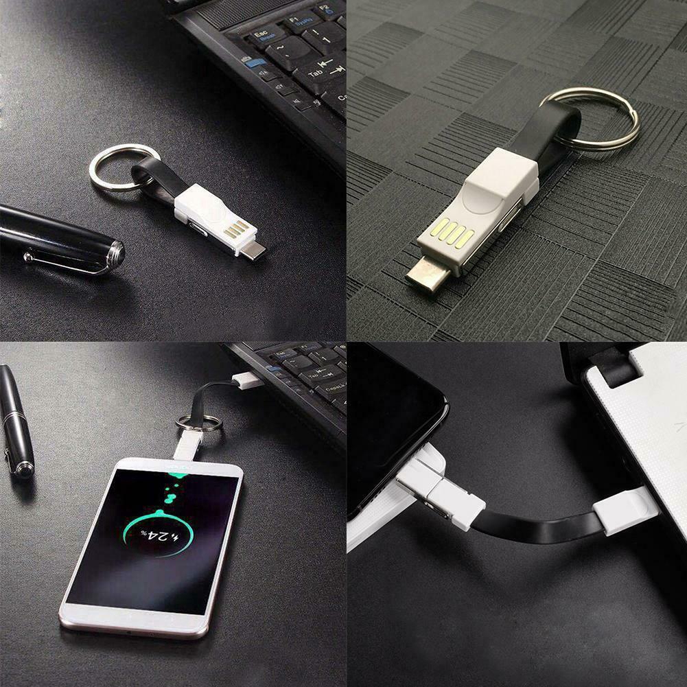 Cáp Sạc 3 Trong 1 Cổng Usb Type C Cho Iphone Android