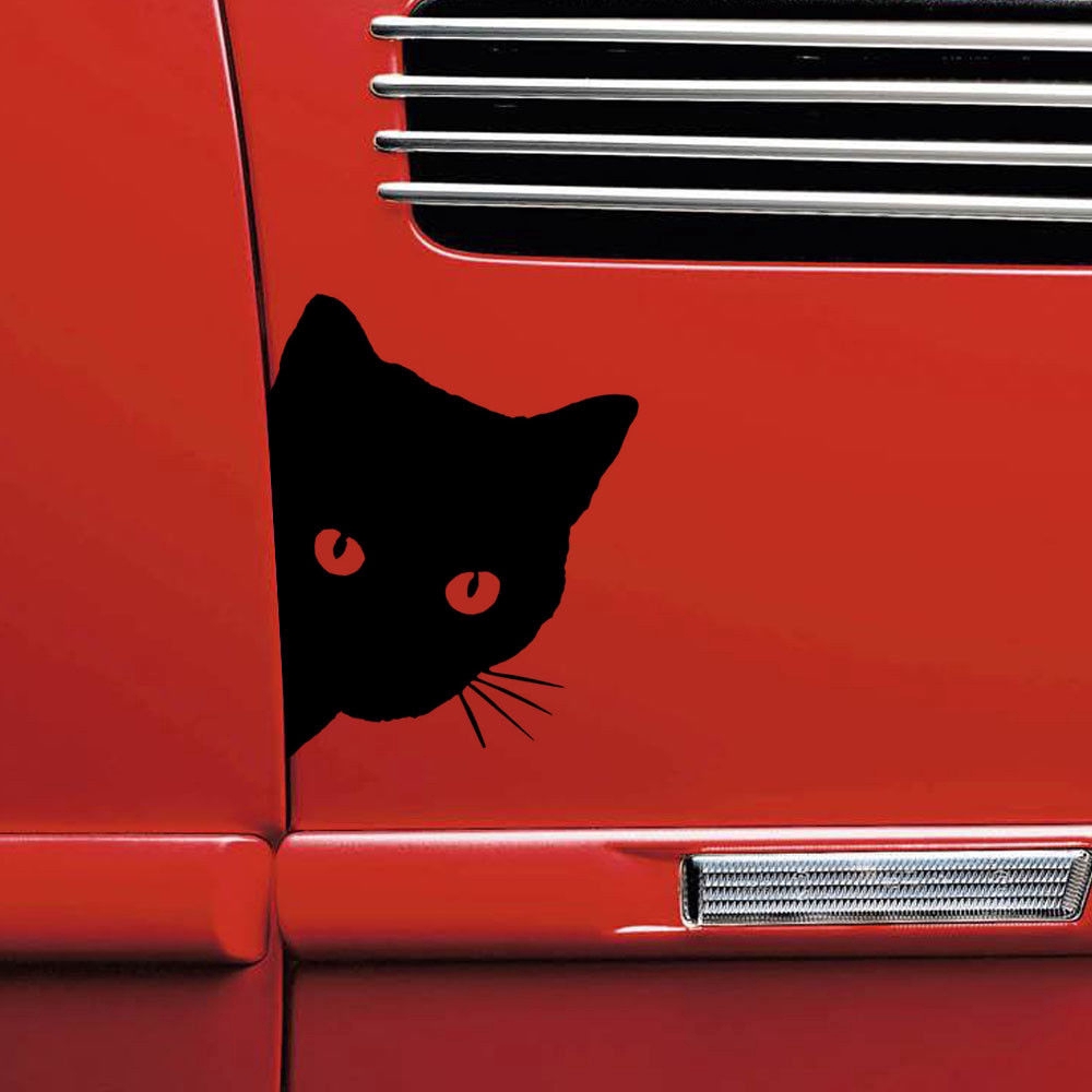 Decal DáN CửA Sổ HìNh MèO Cho Xe Hơi