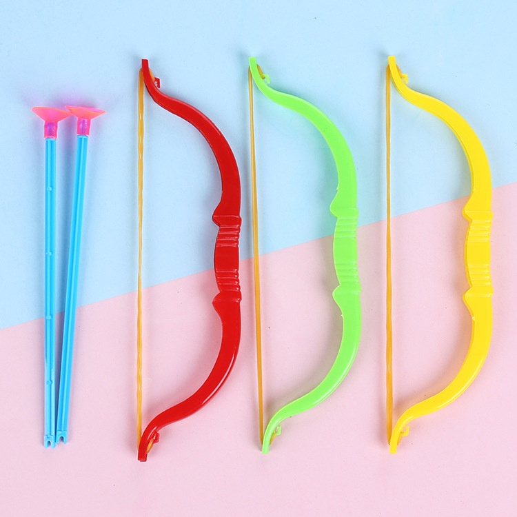 Set 3 Đồ Chơi Bắn Cung Bằng Nhựa Mềm Có Giác Hút Màu Cầu Vồng An Toàn Cho Bé DIY