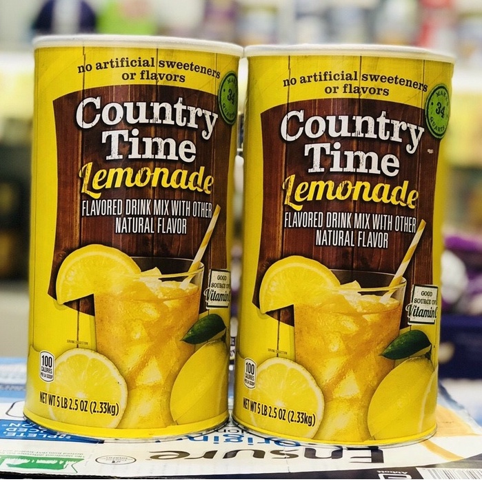 Bột Nước Chanh Country Time Drink Mix Lemonade 2.33Kg