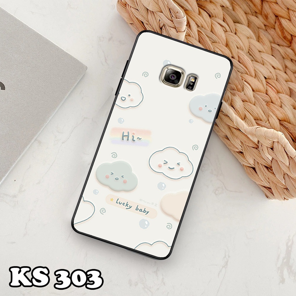 Ốp lưng Samsung S6 - Samsung S6 Edge - Samsung S6 Edge+ - Ốp in hình Gấu&amp;Thỏ siêu xinh - Lưng nhám viền TPU