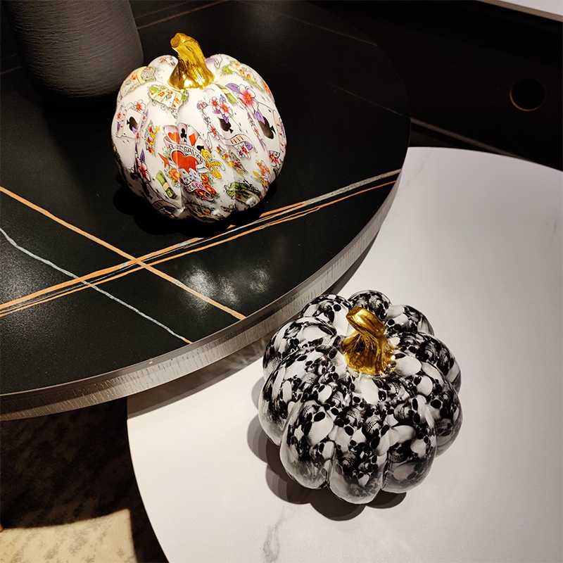 Mô Hình Bí Ngô Nhiều Màu Sắc Sáng Tạo Phong Cách Bắc Âu Sang Trọng Trang Trí Nội Thất