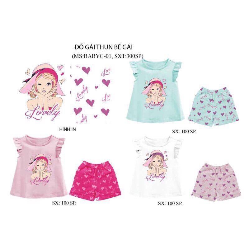 Bộ HM bé gái sz 6-12T