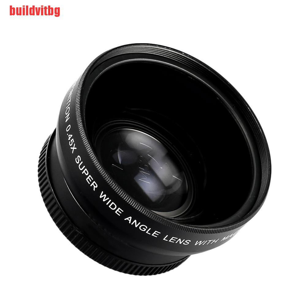 {buildvitbg}52mm Digital HD 0.45X Super Wide Angle Macro Lens for Canon Nikon Sony Pentax GVQ
