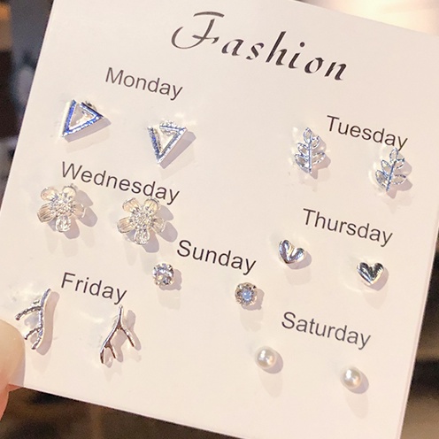 Set Bông Tai Nữ Thiết Kế Đa Dạng Đơn Giản Thời Trang