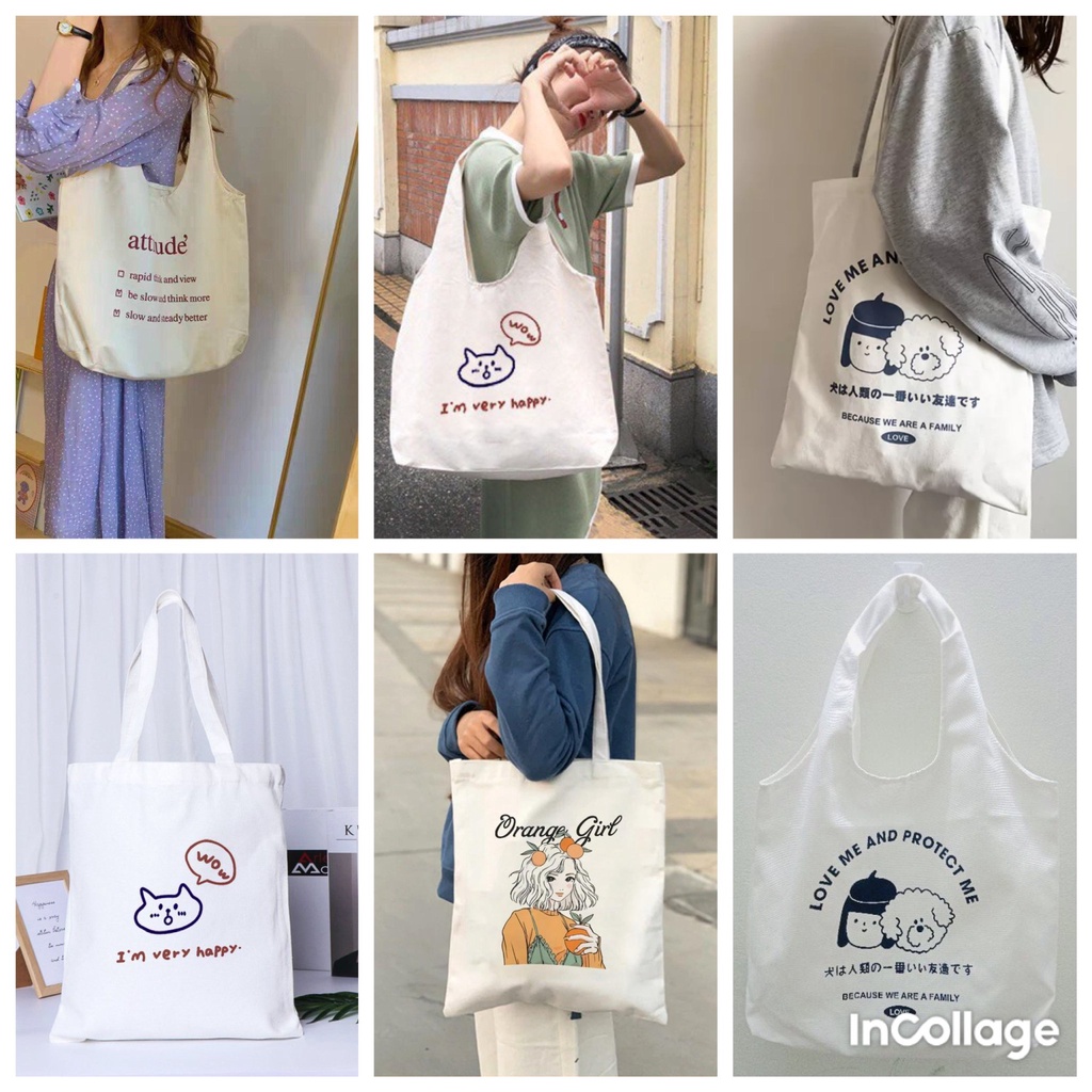 TÚI TOTE ĐEO CHÉO UNISEX NAM NỮ 🛍️ FREESHIP 🛍️ TÚI VẢI CAVAS NHIỀU MẪU