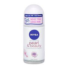 Lăn khử mùi Nivea Pearl &amp; Beauty Ngọc trai chai 50ml