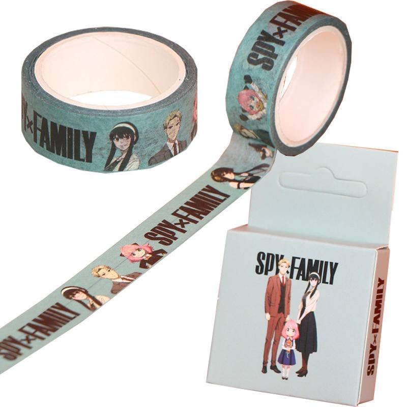Băng Keo Giấy In Họa Tiết Hoạt Hình SPY FAMILY Trang Trí Nhật Ký/Sổ Tay