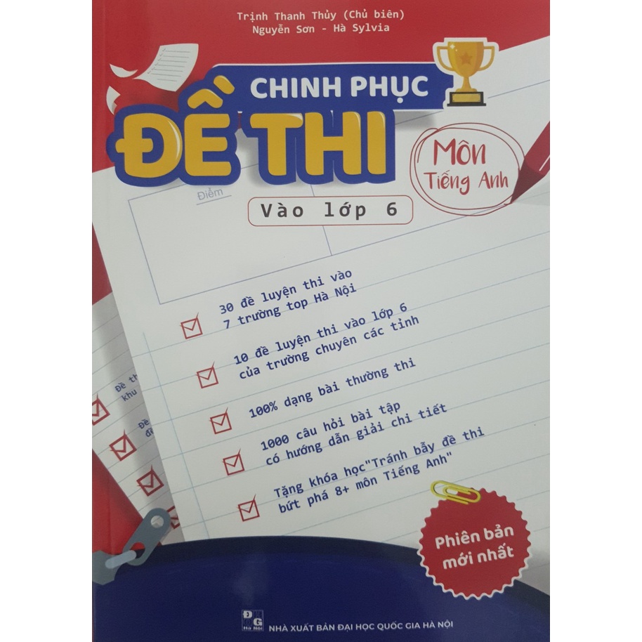 Sách - Combo Chinh phục đề thi vào lớp 6 (Toán - Tiếng Anh - Tiếng Việt)